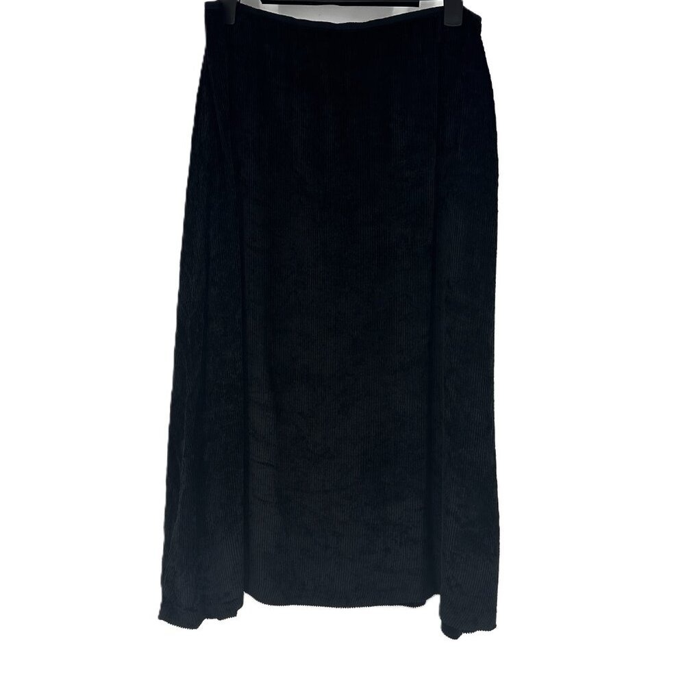 Rag & Bone Jaci Corduroy Midi Skirt Black Size 6 - Picture 9 of 10